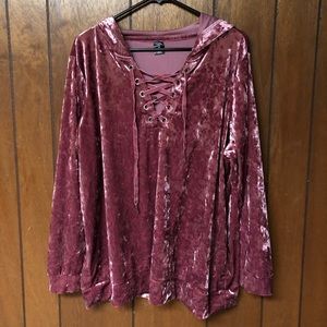 Crushed Velvet Hoodie